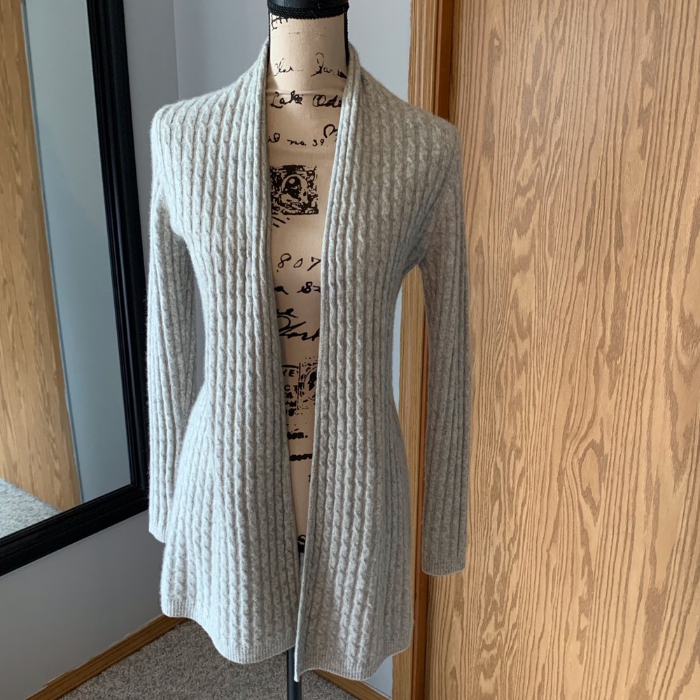 Cynthia Rowley cashmere cardigan grey